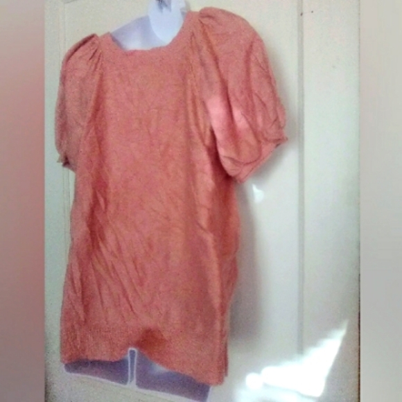 🌺BUNDLE ONLY🌺UNIVERSAL THREAD LADIES BLUSH PINK BALLOON SLEEVED TOP - Picture 4 of 6